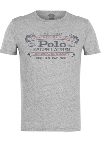 Хлопковая футболка с принтом Polo Ralph Lauren
