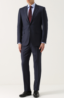 Шерстяной костюм с пиджаком на двух пуговицах Ermenegildo Zegna