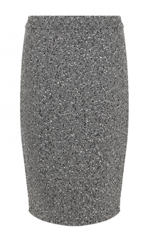Шерстяная юбка-миди с разрезом Escada
