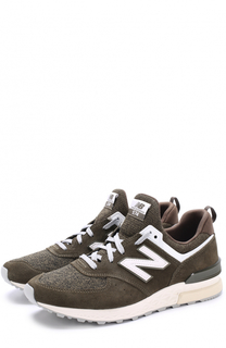 Комбинированные кроссовки 574 на шнуровке New Balance