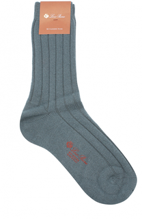 Кашемировые носки с логотипом бренда Loro Piana