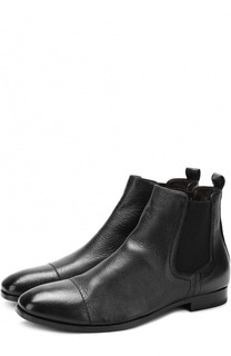 Классические кожаные челси Ermenegildo Zegna
