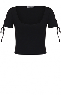 Укороченный топ с круглым вырезом T by Alexander Wang