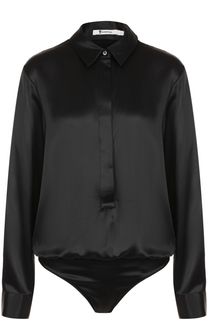 Шелковое боди-блуза T by Alexander Wang