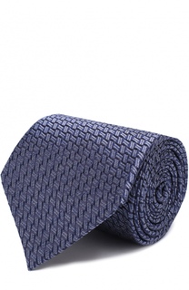 Шелковый галстук с узором Ermenegildo Zegna