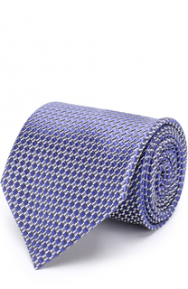 Шелковый галстук с узором Ermenegildo Zegna