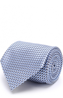 Шелковый галстук с узором Ermenegildo Zegna
