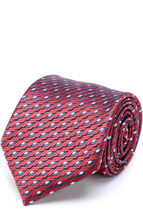 Шелковый галстук с узором Ermenegildo Zegna