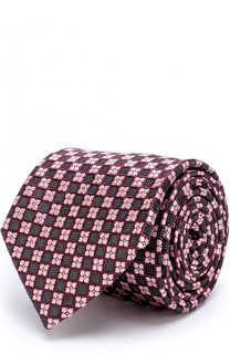Шелковый галстук с узором Ermenegildo Zegna