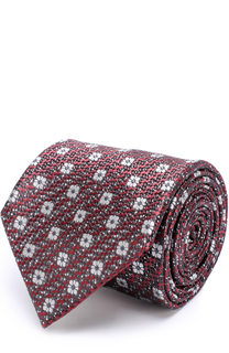 Шелковый галстук с узором Ermenegildo Zegna