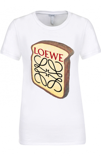Хлопковая футболка с  контрастным принтом Loewe