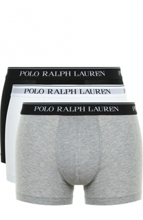 Комплект из трех хлопковых боксеров с широкой резинкой Polo Ralph Lauren