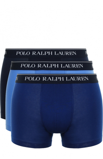 Комплект из трех хлопковых боксеров с широкой резинкой Polo Ralph Lauren