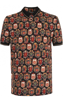 Хлопковое поло с принтом Dolce &amp; Gabbana