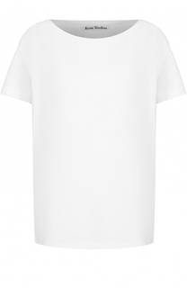 Хлопковая футболка с круглым вырезом Acne Studios