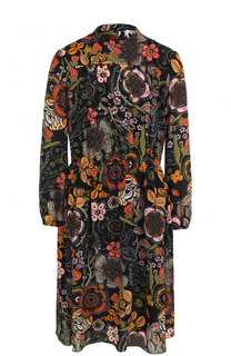 Приталенное шелковое платье с принтом M Missoni