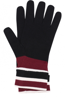 Шерстяные перчатки с контрастными манжетами Dolce &amp; Gabbana