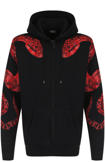 Хлопковая толстовка на молнии с принтом Marcelo Burlon
