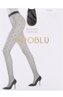 Капроновые колготки в горох Oroblu