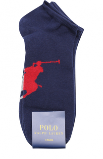 Комплект из трех хлопковых пар носков Polo Ralph Lauren
