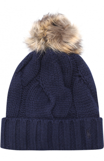 Шапка фактурной вязки с помпоном Polo Ralph Lauren