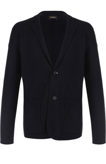 Однобортный шерстяной пиджак Z Zegna