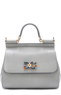 Сумка Sicily medium с брошью Dolce &amp; Gabbana