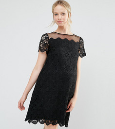 Цельнокройное платье для беременных из кружева ASOS Maternity - Черный
