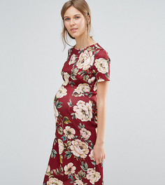 Облегающее платье с цветочным принтом ASOS Maternity - Мульти