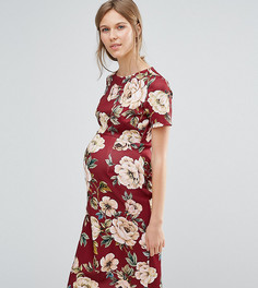 Облегающее платье с цветочным принтом ASOS Maternity - Мульти