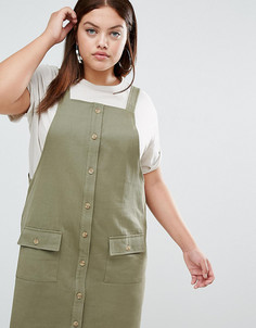 Платье в стиле милитари Daisy Street Plus - Зеленый