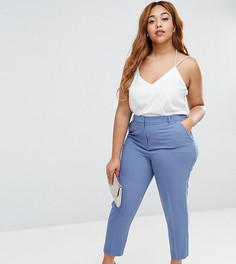 Укороченные креповые брюки-сигареты ASOS CURVE - Серый