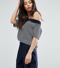 Топ в полоску с открытыми плечами ASOS TALL - Мульти