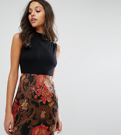 Платье 2 в 1 с жаккардовой юбкой Missguided - Мульти