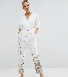 Комбинезон с цветочным принтом Uttam Boutique Petite - Белый