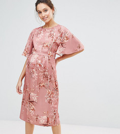 Платье миди в стиле кимоно с цветочным принтом Hope &amp; Ivy Maternity - Розовый