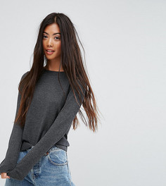 Джемпер с круглым вырезом ASOS PETITE - Серый