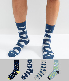 4 пары носков с принтом Jack & Jones - Мульти