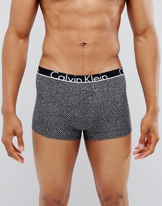 Хлопковые трусы с принтом Calvin Klein - Черный