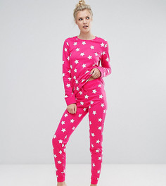 Джоггеры со звездами ASOS TALL LOUNGE - Розовый