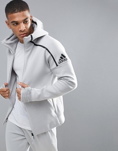 Худи серого цвета adidas Athletics ZNE 2 - Серый