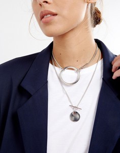 Ожерелье ASOS - Серебряный