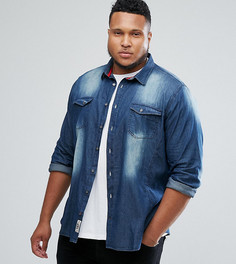 Синяя джинсовая рубашка в стиле вестерн Duke PLUS - Синий