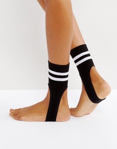 Носки в полоску со штрипками ASOS - Черный