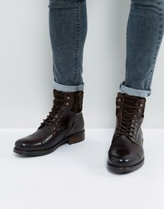 Коричневые ботинки на шнуровке ALDO - Коричневый