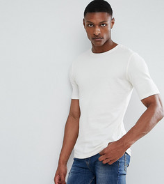 Трикотажная футболка из органического хлопка Selected Homme TALL - Белый
