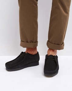 Замшевые мокасины Clarks Originals - Черный
