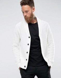 Кардиган с шалевым воротником Selected Homme - Белый