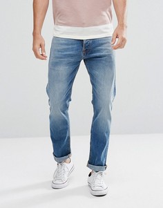 Свободные на бедрах джинсы цвета индиго с суженными книзу штанинами Nudie Jeans Co Fearless Freddie - Синий