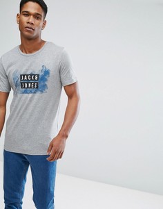 Футболка с принтом Jack &amp; Jones Core - Серый